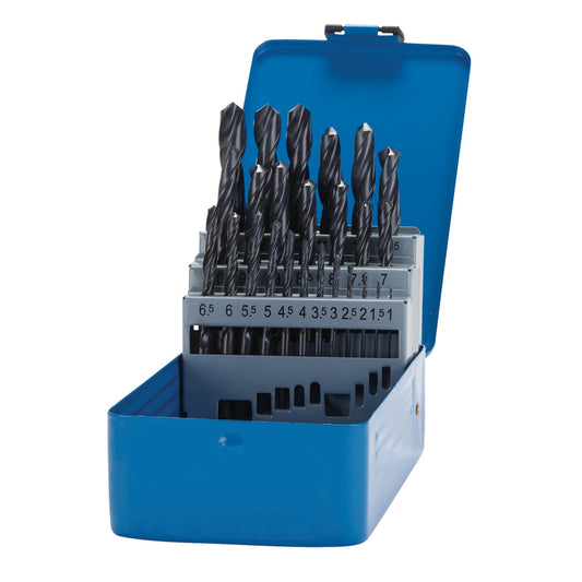 HSS DRILL SET 1-13MMX.5MM 25PC