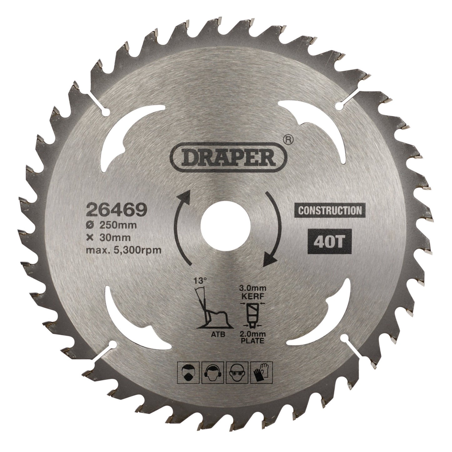 TCT SAW BLADE 250MM 40T CONS