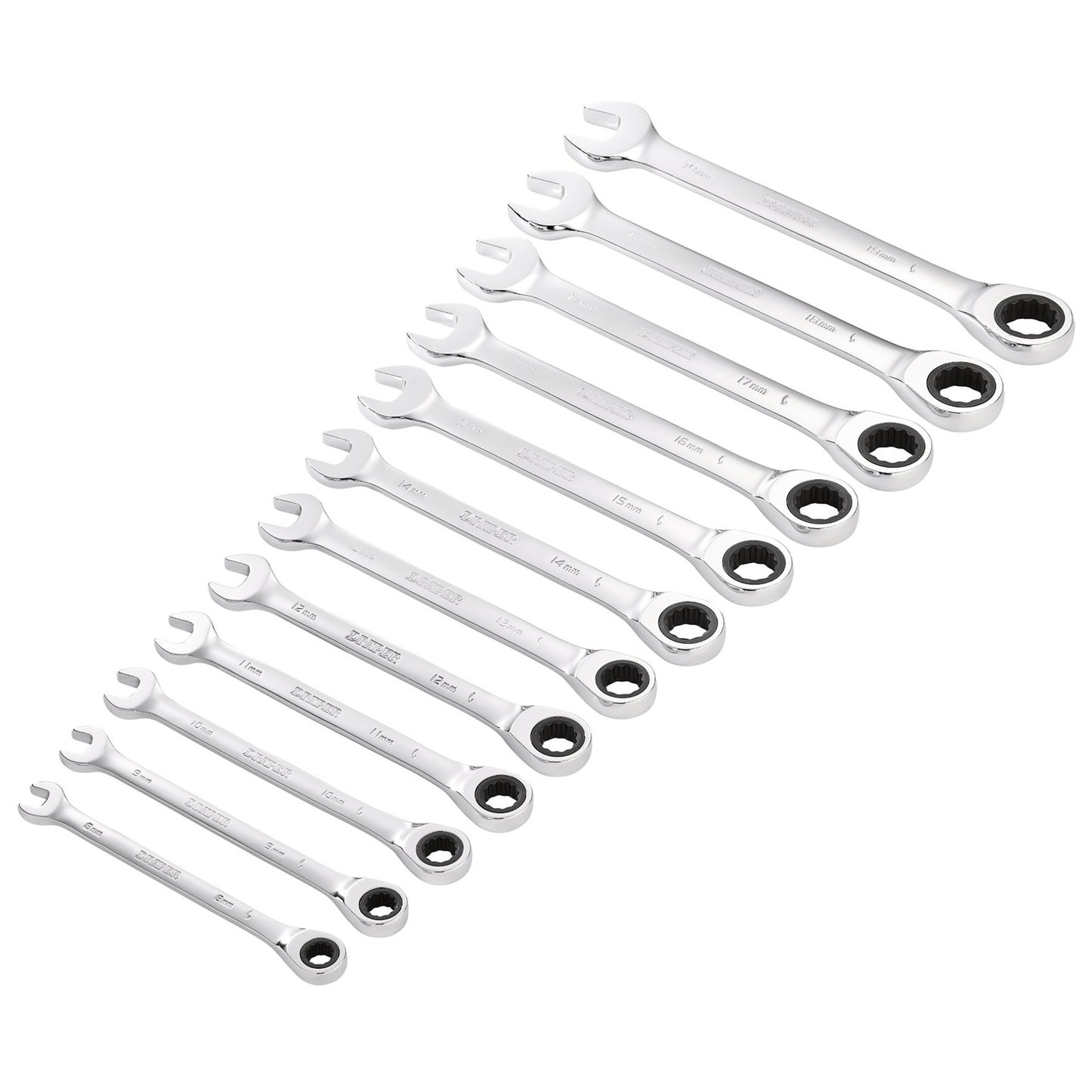 12PC RATCHETING SPANNER SET