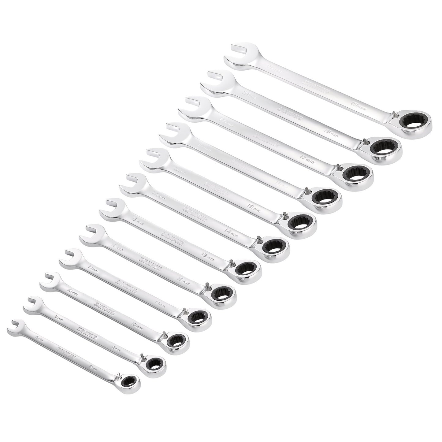 12PC REV. RATCHING SPANNER SET