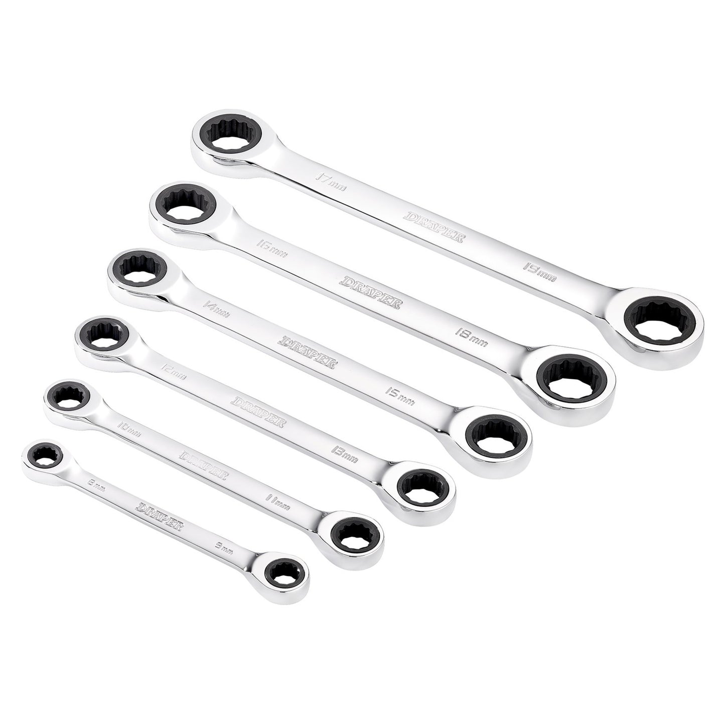6PC RATCHET RING SPANNER SET
