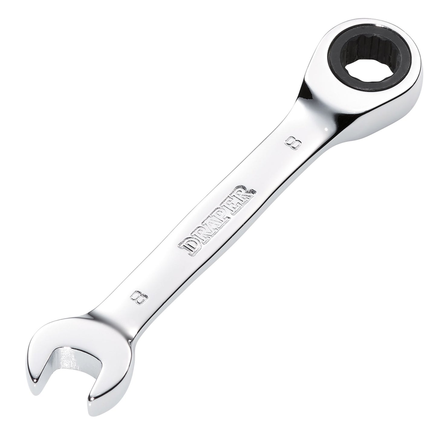 8MM STUBBY RATCHETING SPANNER