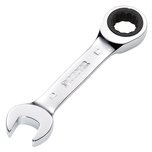 12MM STUBBY RATCHETING SPANNER