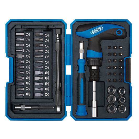 53PC T HANDLE RATCHET BIT SET