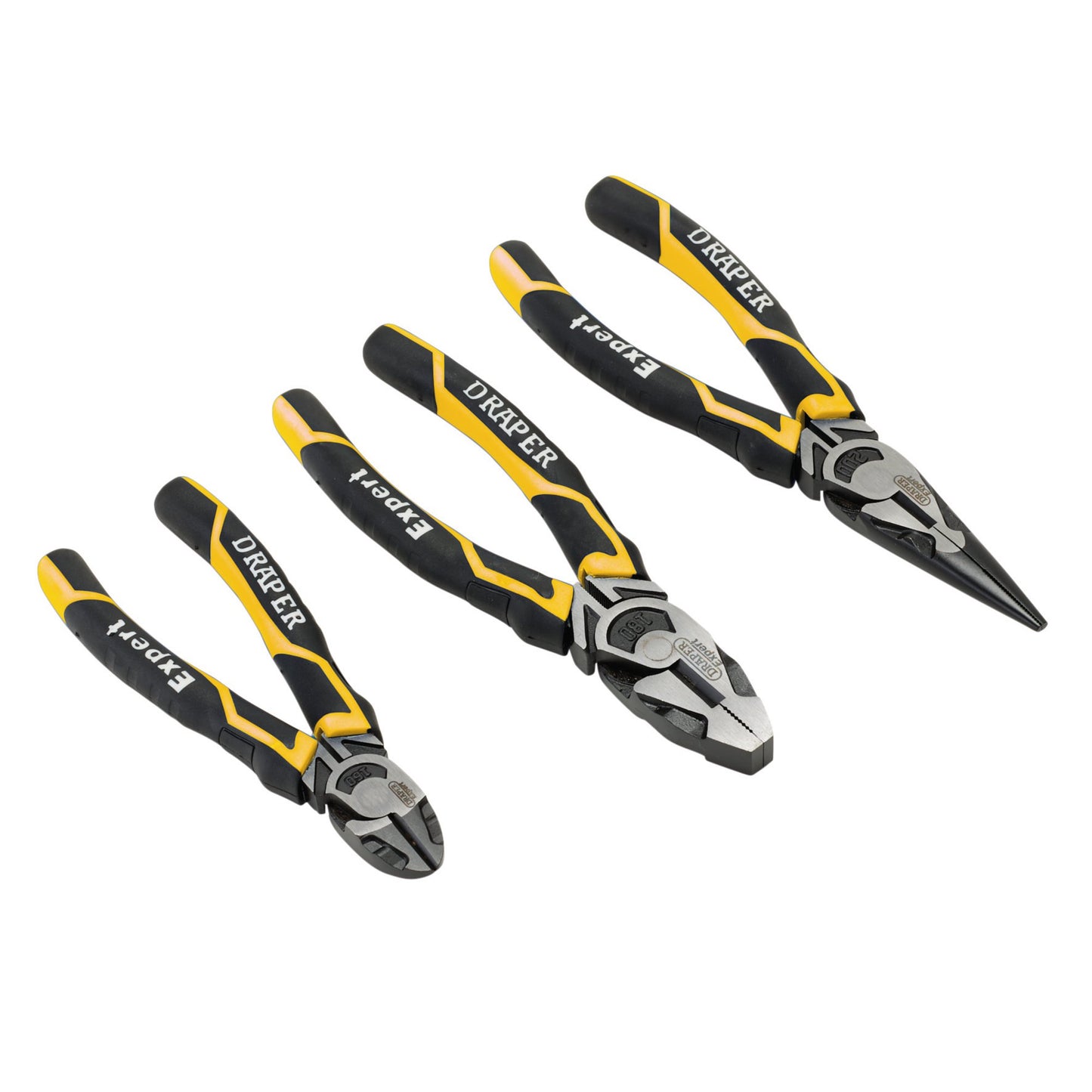 3PC.HD PLIER SET - YELLOW