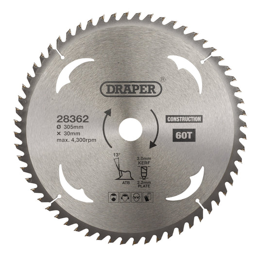 TCT SAW BLADE 305MM 60T CONS