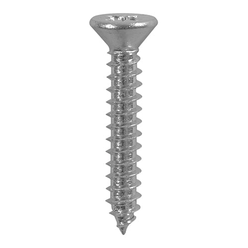 Metal Tapping Screws - PZ - Countersunk - Self-Tapping - A2 Stainless Steel