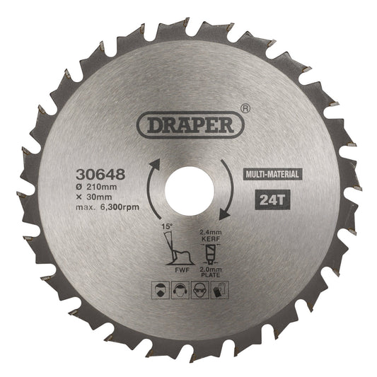 TCT SAW BLADE 210MM 24T MULTI