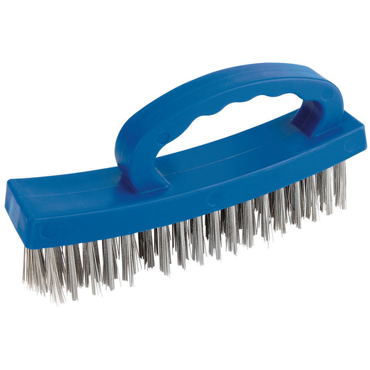 PLASTIC HANDLE 4ROW WIRE BRUSH