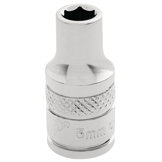5MM HEX SOCKET 1/4  DR-PCKD