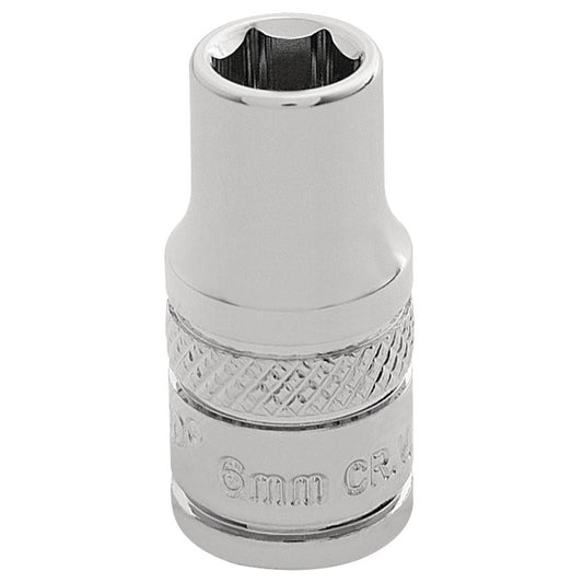 6MM HEX SOCKET 1/4  DR-PCKD