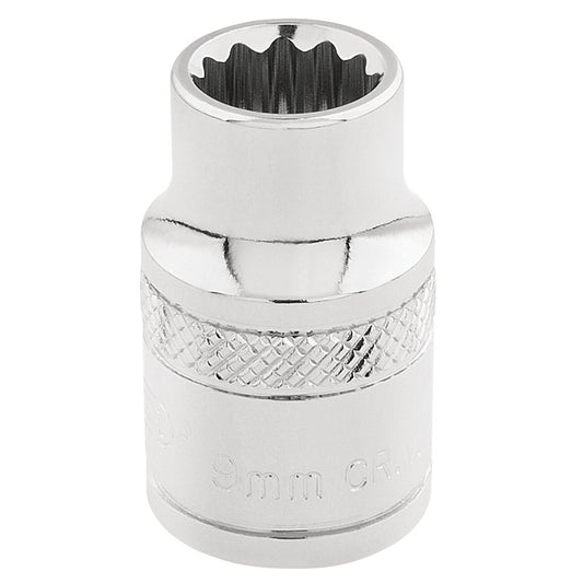 9MM 12POINT SOCKET 3/8DR-PCKD