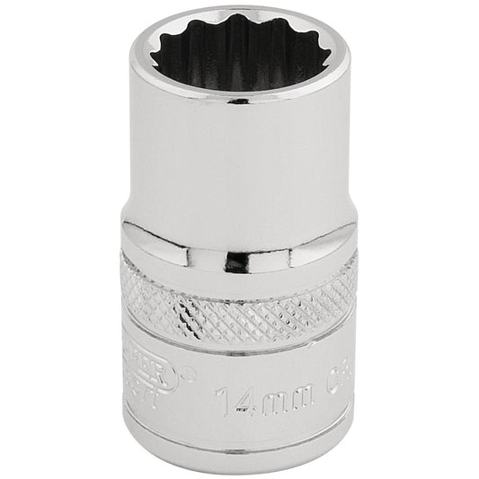 14MM 12PT SOCKET 1/2DR PCKD