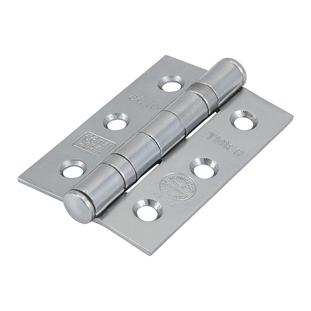 Grade 7 Ball Bearing Fire Door Hinges - Polished Chrome