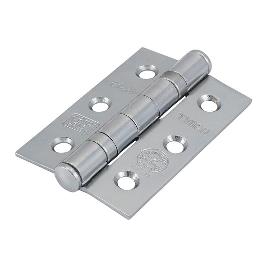 Grade 7 Ball Bearing Fire Door Hinges - Polished Chrome