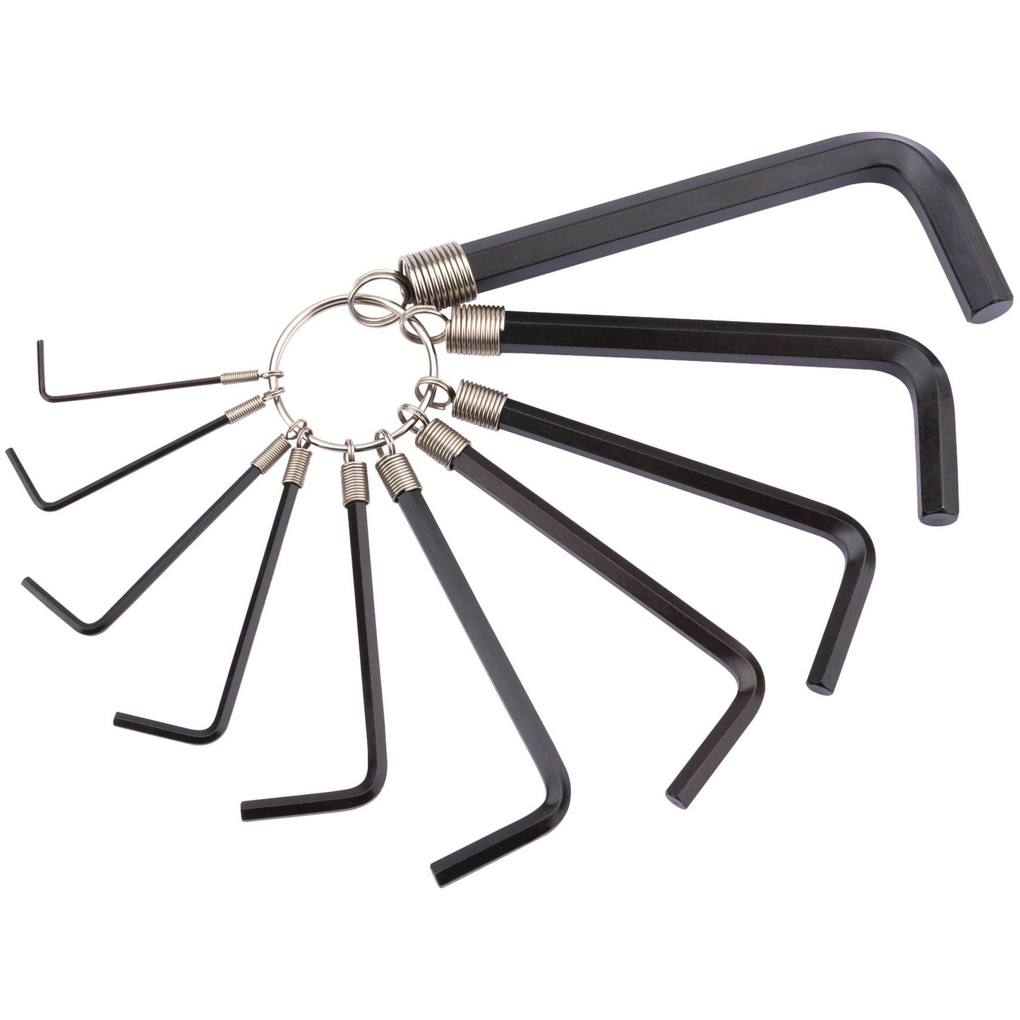 MM HEX KEY SET ON RING 10PC