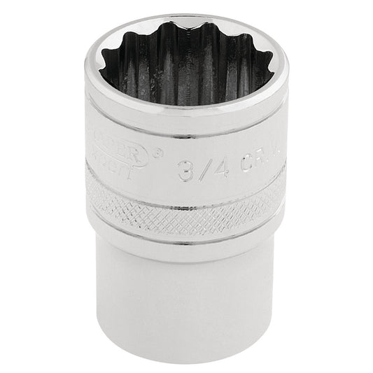 3/4"AF 12PT SOCKET 1/2DR PCKD