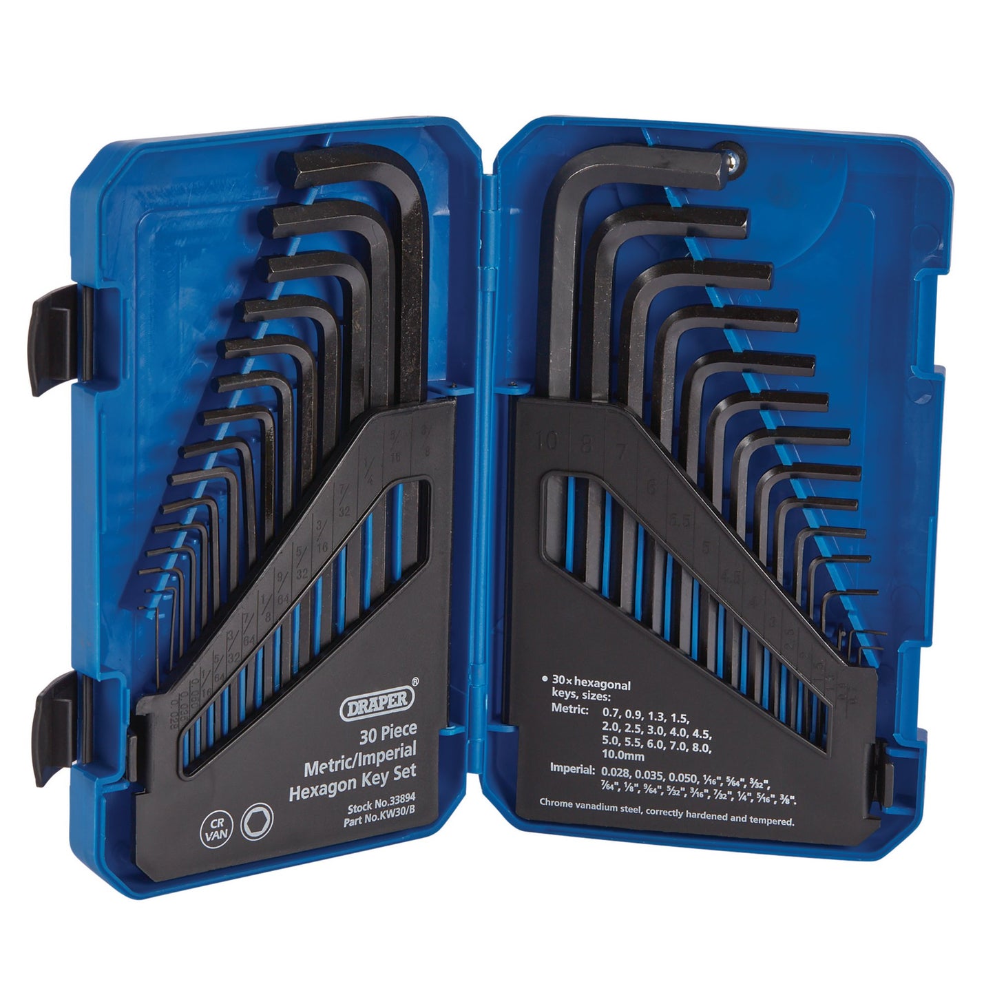 HEX KEY SET & CASE 30 PC