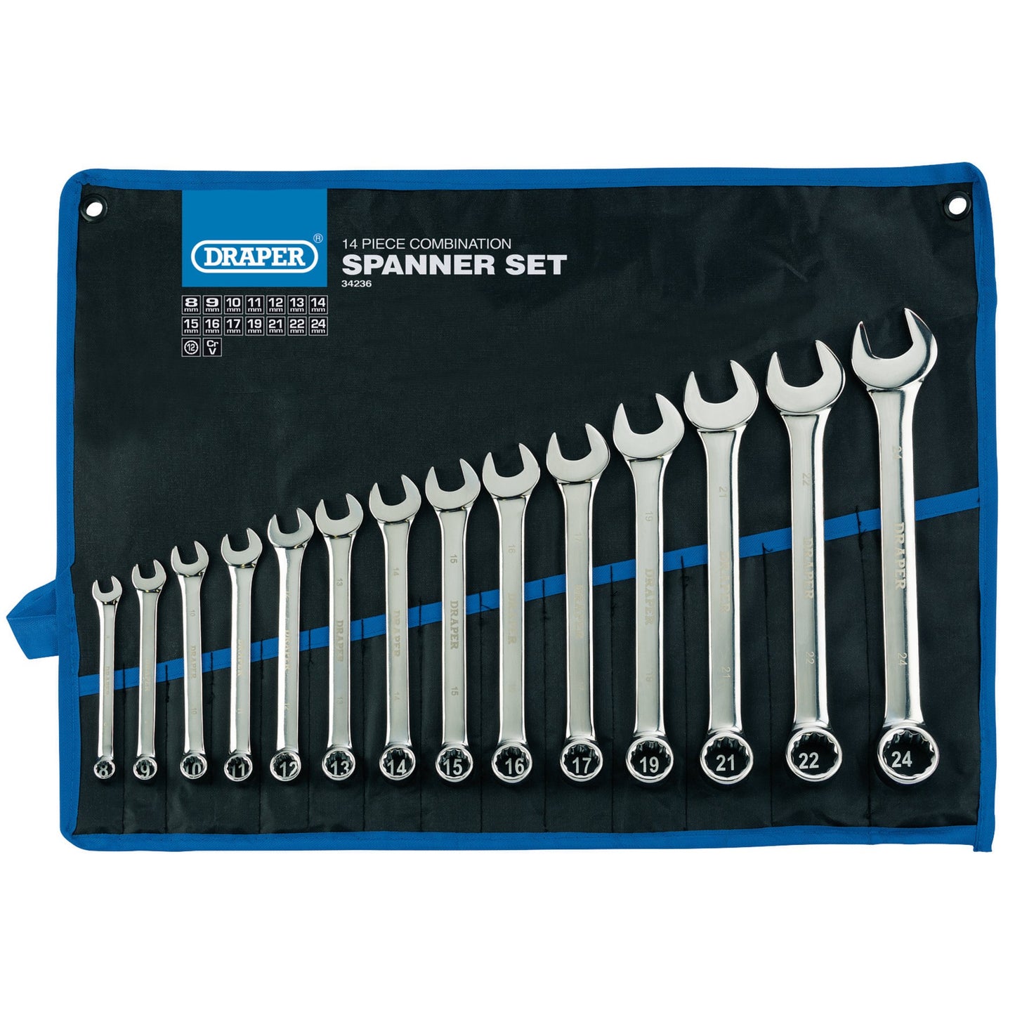 14PC.COMB SPANNER SET 8-24MM