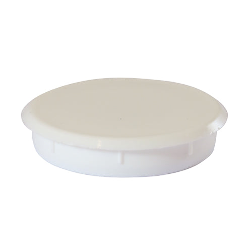 Hinge Hole Cover Caps - White