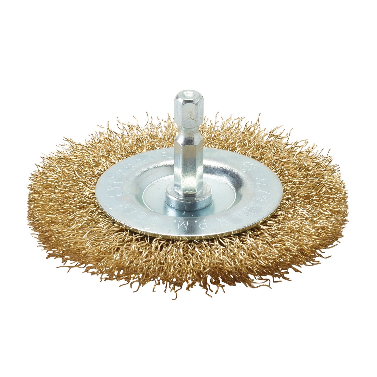 BRASSED WIRE WHEEL 75MM