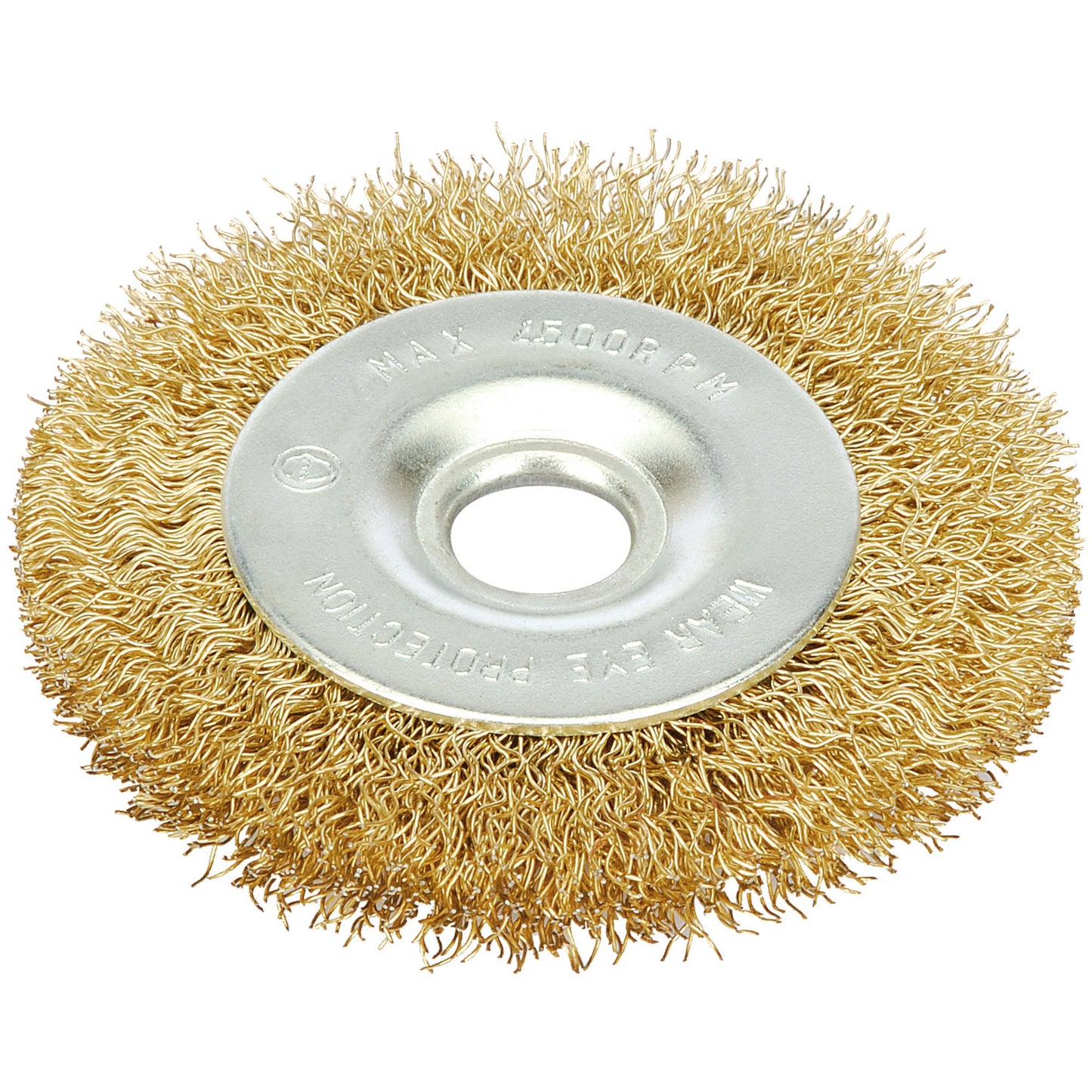 BRASS WIRE WHEEL 75MM 6MM ARBR