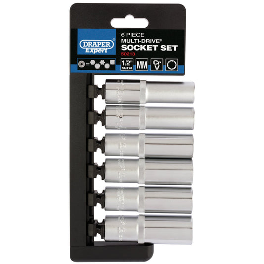 1/2" 6PC DEEP MULTI-DRIVE SET