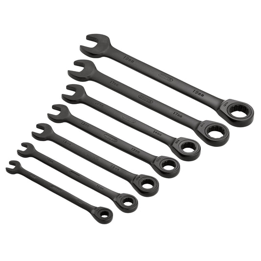 7PC RATCHETING SPANNER SET BK