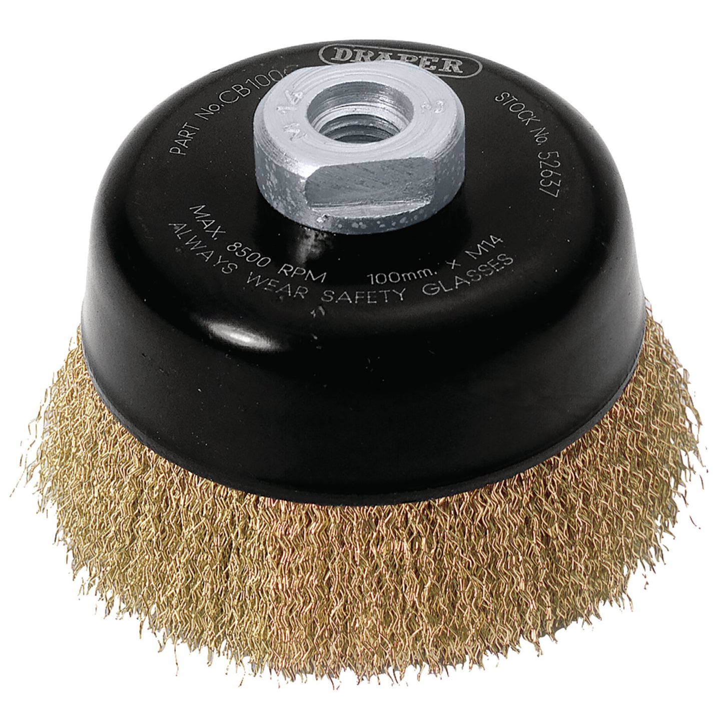 100MM CRIMPED CUP BRUSH M14