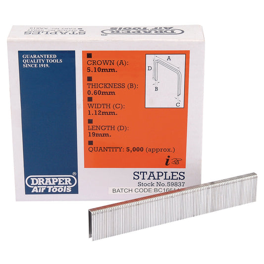 TYPE-90 STAPLES 19MM 5000PCS