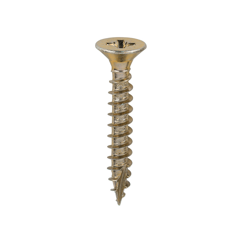 Classic Multi-Purpose Screws - PZ - Double Countersunk - Yellow