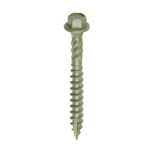 Timber Frame Construction & Landscaping Screws - Hex - Exterior - Green Organic