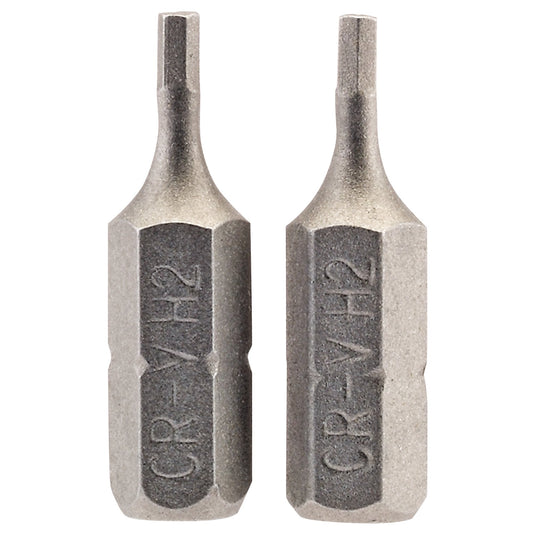 2PC 25MM 2.0MM HEX S/D BIT
