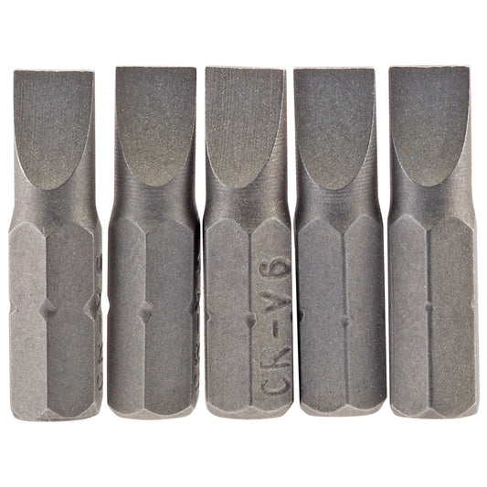 5PC 25MM 6.0MM P.SLOT.S/D BIT
