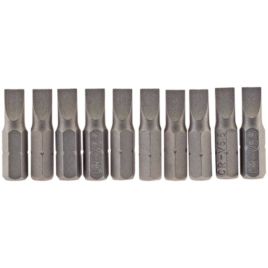 10PC 25MM 5.5MM P.SLOT.S/D BIT