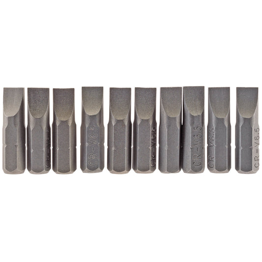 10PC 25MM 6.5MM P.SLOT.S/D BIT