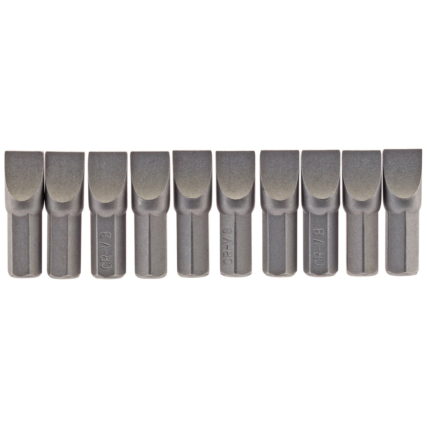 10PC 25MM 8.0MM P.SLOT.S/D BIT