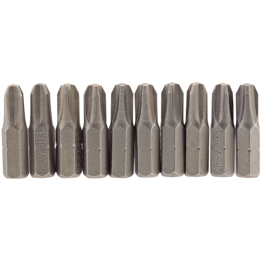 10PC 25MM NO3 C.SLOT S/D BIT