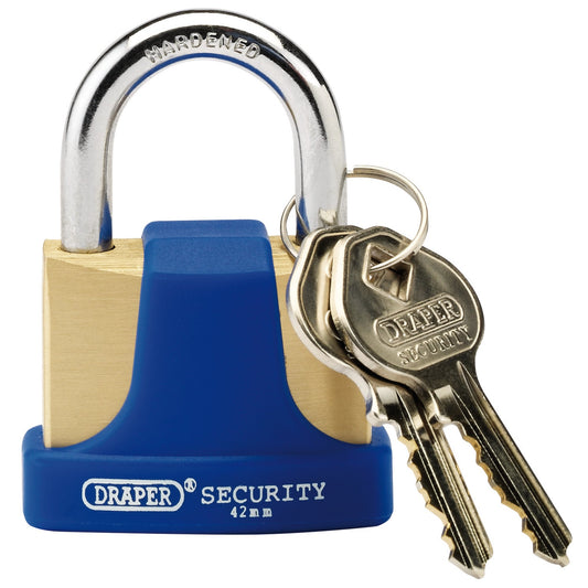 HIGH SEC. S/BRASS PADLOCK 42MM