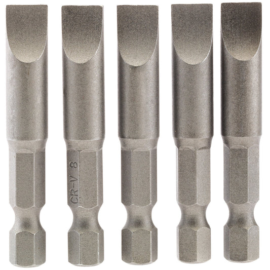 5PC 50MM 8.0MM P.SLOT.S/D BIT