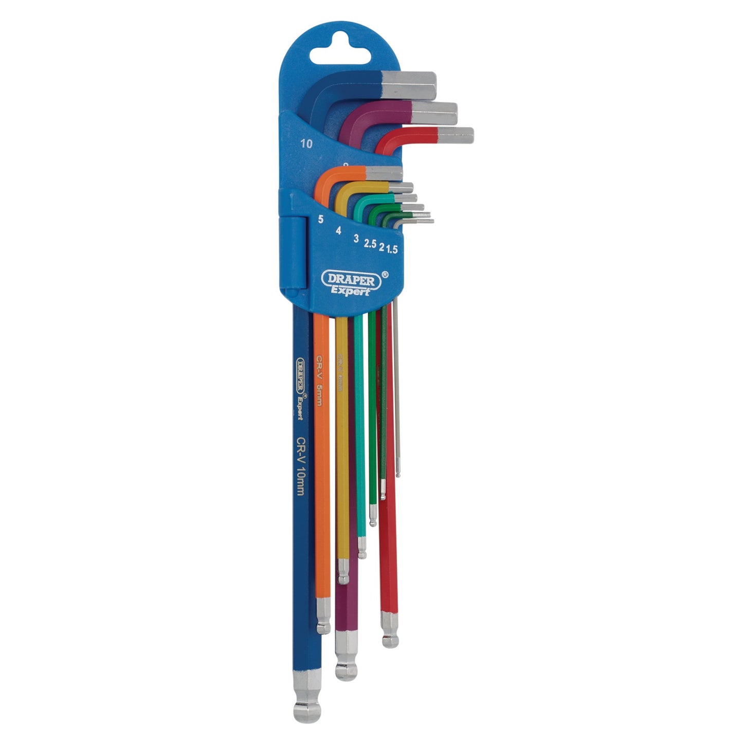 XL COLOUR BALL HEX KEY SET 9PC