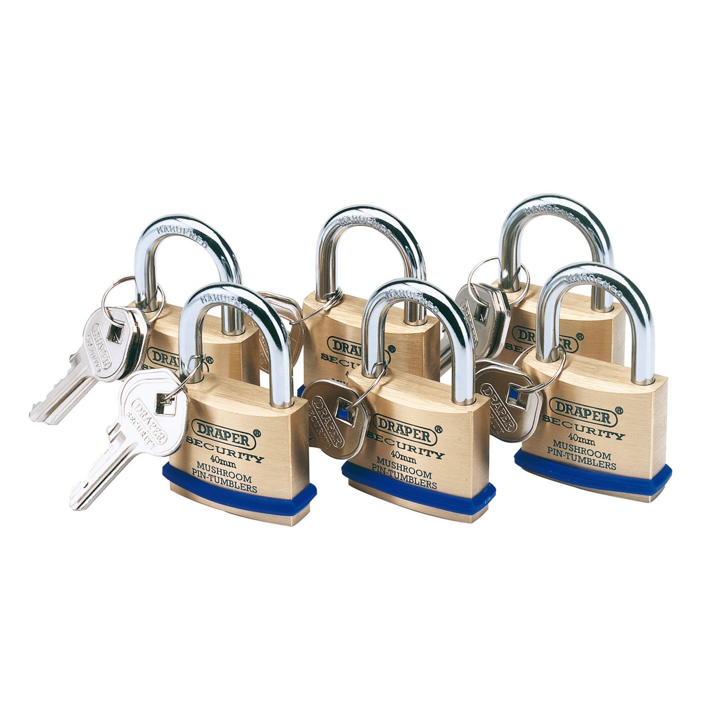 6 K/ALIKE S/B PADLOCKS 40MM