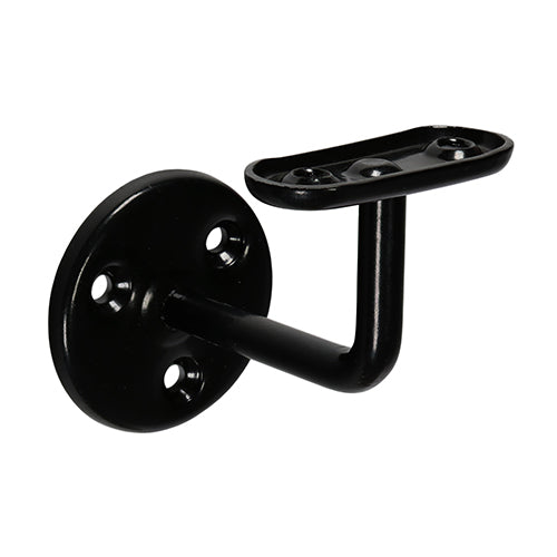 Steel Handrail Brackets - Black