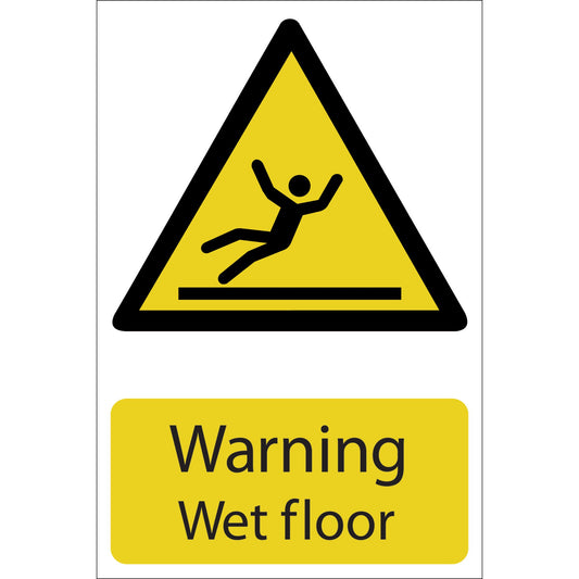 WARNING WET FLOOR SIGN