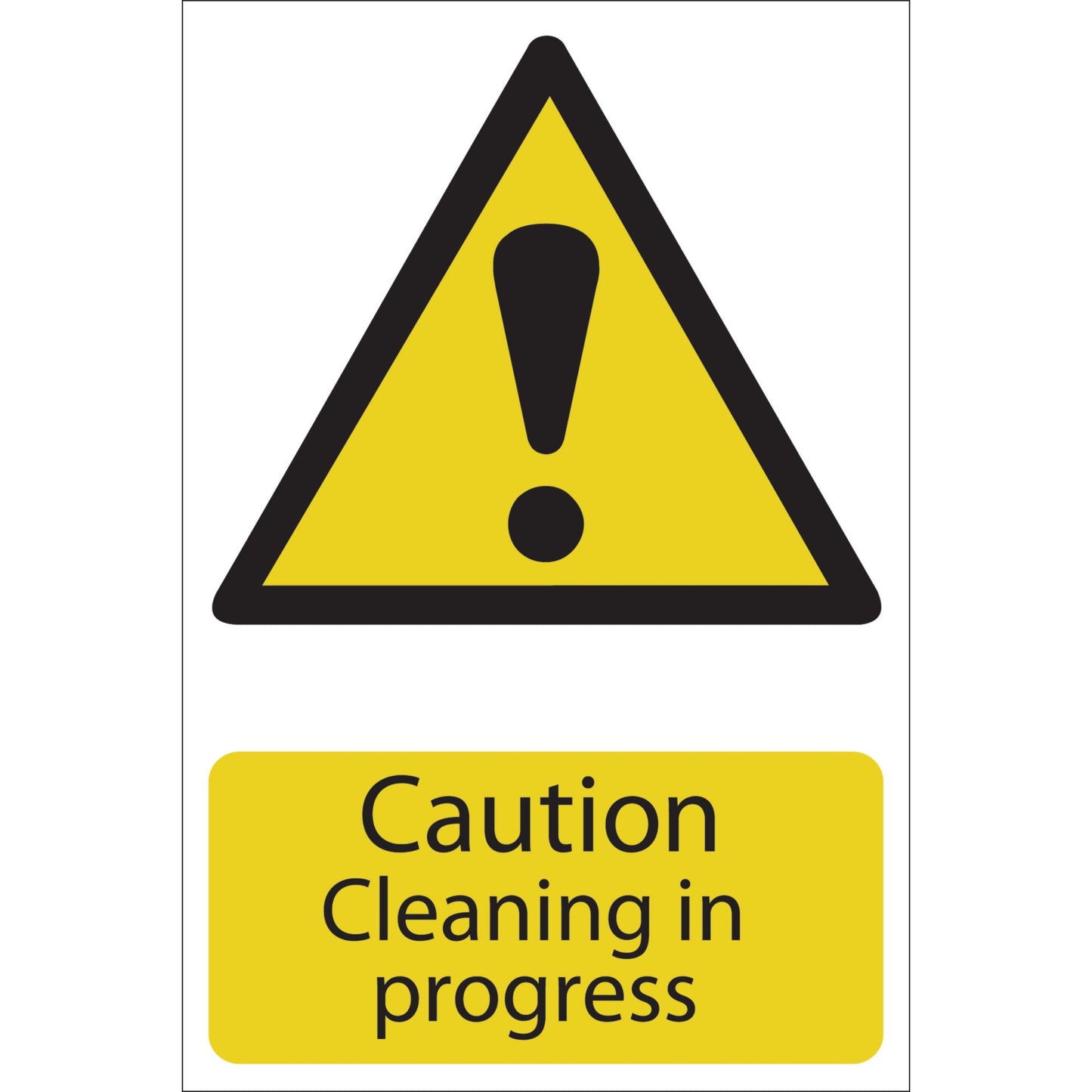 CAUTION CLEANING SIGN