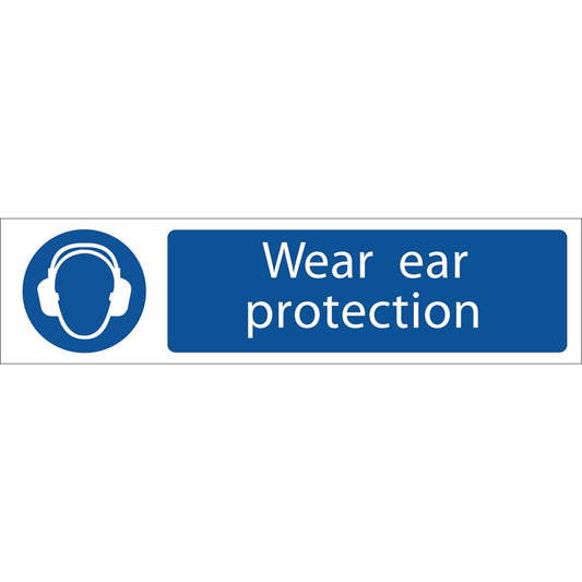 WEAR EAR PROTECTORS SIGN SMALL