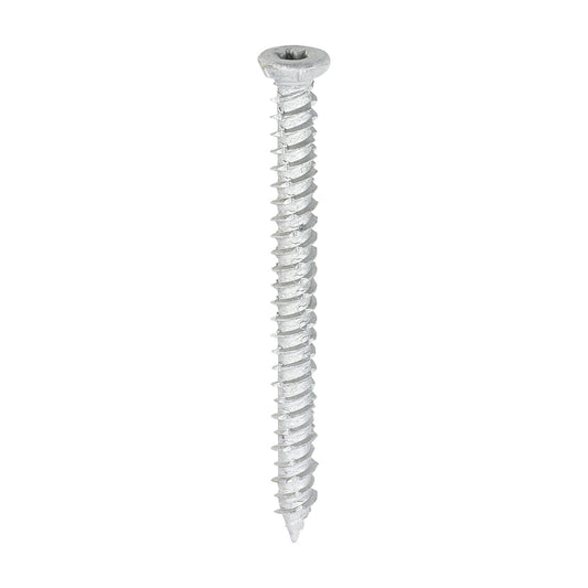 Concrete Screw - TX - Flat Countersunk - Exterior - Silver
