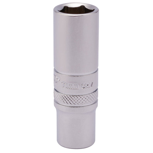 11MM 6PT DEEP SOCKET 1/4 DR-PK