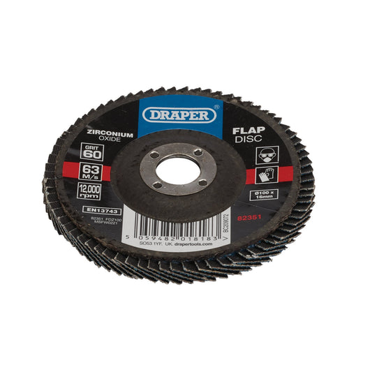 100MM FLAP DISC 60G ZR