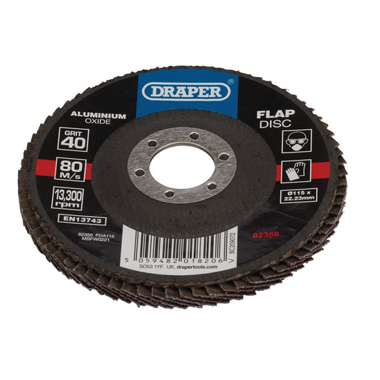 115MM FLAP DISC 40G ALOX